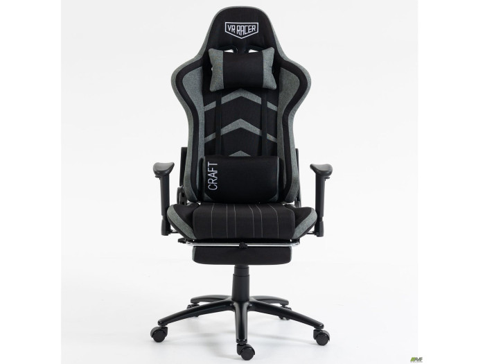 Кресло AMF VR Racer Textile Craft черный/серый