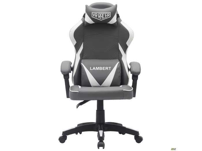 Кресло геймерское VR Racer Dexter Lambert серый/белый