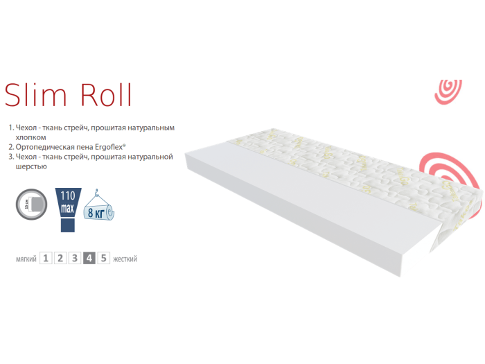 Матрац Take&Go Slim Roll 70x190