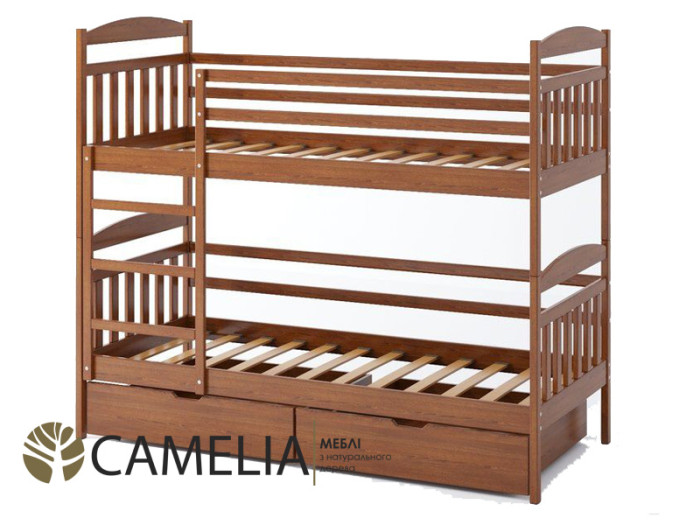 Ліжко двоярусне Camelia Алтея 90x190 - бук