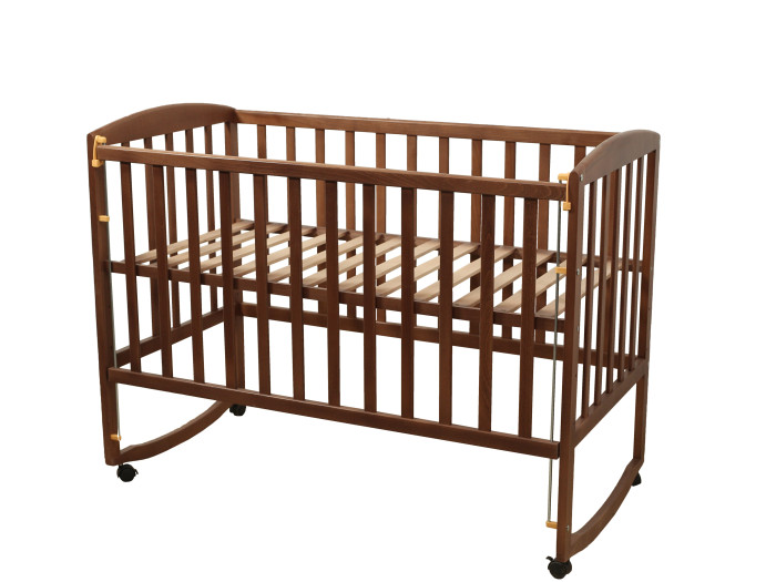 Ліжко для новонароджених Goydalka AMELI з рухомою боковиною, 60x120, Бук