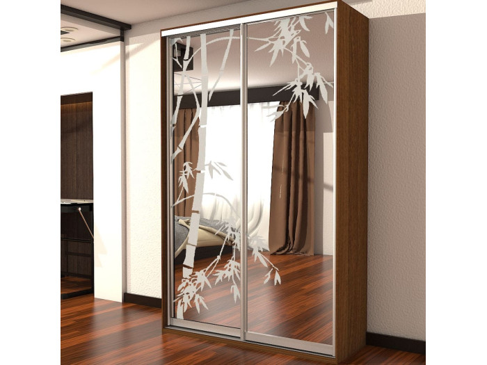 Шкаф - купе Luxe Studio Классик - 1 двухдверный 180x210x45 см - Пескоструй