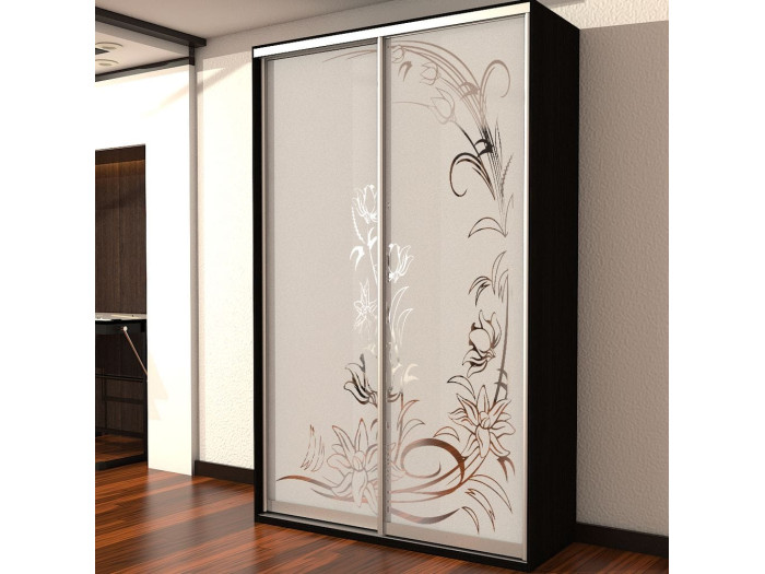 Шкаф - купе Luxe Studio Классик - 1 двухдверный 180x210x45 см - Пескоструй