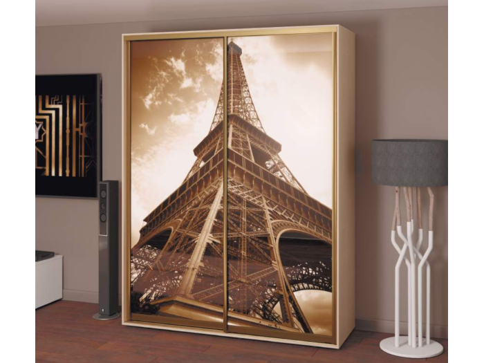 Шкаф - купе Luxe Studio Классик - 1 двухдверный 110x210x45 см - Фотопечать