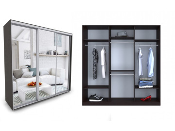 Шкаф - купе Luxe Studio Классик - 2 трехдверный 210x200x45 см - Зеркало