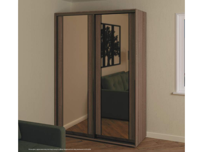 Шкаф - купе Luxe Studio Классик - 2 двухдверный 120x200x45 см - Тонированное зеркало