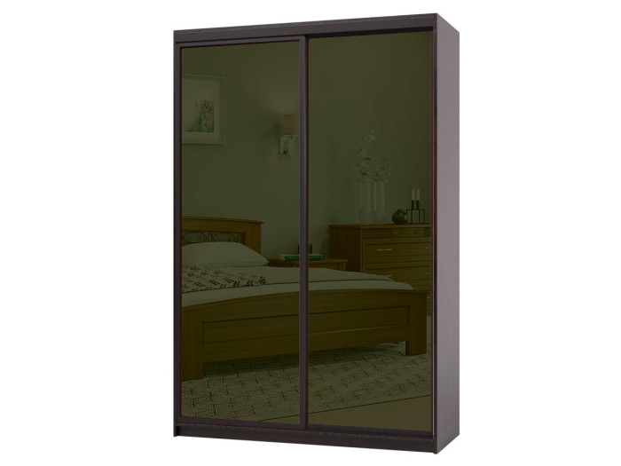 Шкаф - купе Luxe Studio Классик - 2 двухдверный 140x230x45 см - Тонированное зеркало