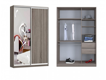 Шкаф - купе Luxe Studio Классик - 4 двухдверный 120x210x45 см - Пескоструй