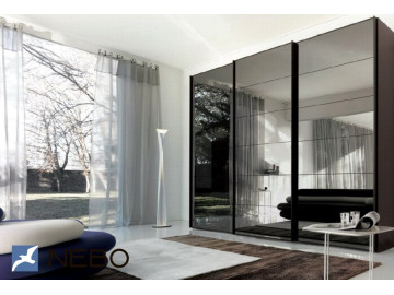 Шафа - купе Luxe Studio Класік - 4 трьохдверна 240x220x45 см - Тоноване дзеркало