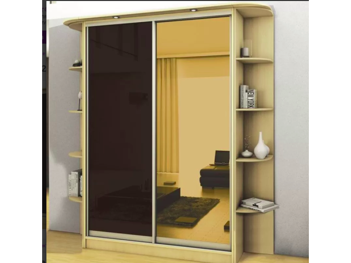 Шкаф - купе Luxe Studio Классик - 4 двухдверный 170x220x45 см - Тонированное зеркало