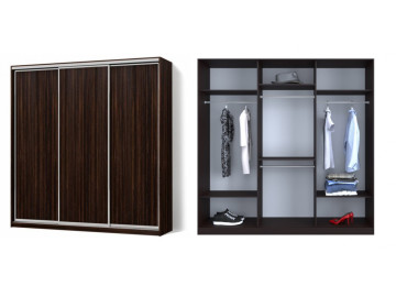 Шафа - купе Luxe Studio Класік - 2 трьохдверна 210x210x45 см - ЛДСП