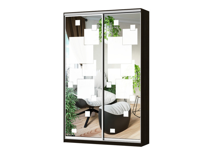 Шафа - купе Luxe Studio Класік - 3 дводверна 100x200x60 см - Піскоструй