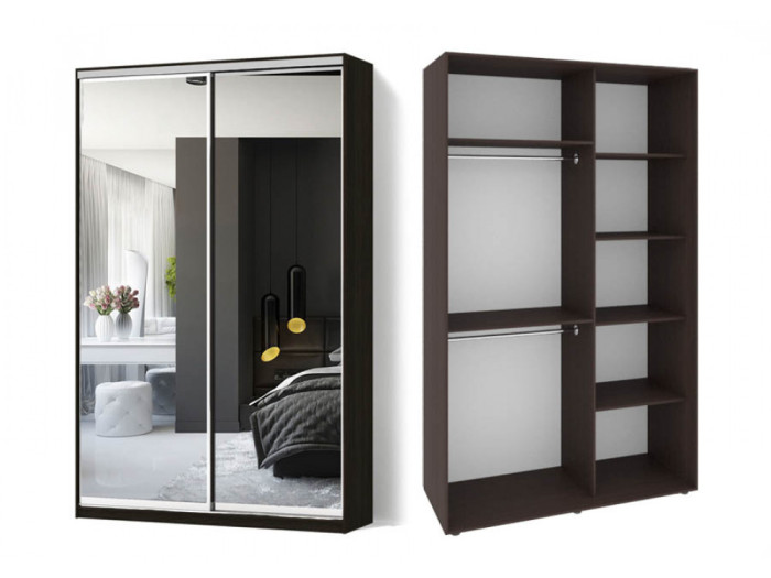Шкаф - купе Luxe Studio Классик - 4 двухдверный 120x200x60 см - Зеркало