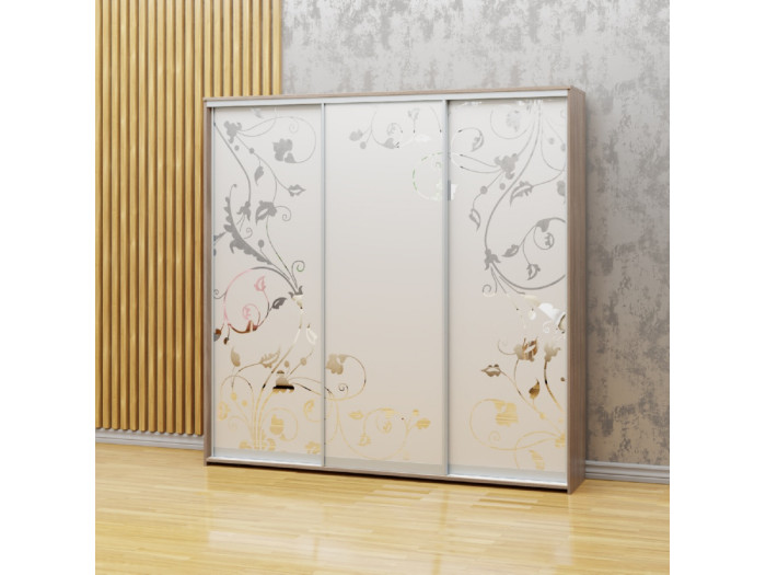Шкаф - купе Luxe Studio Классик - 4 трехдверный 210x230x45 см - Пескоструй