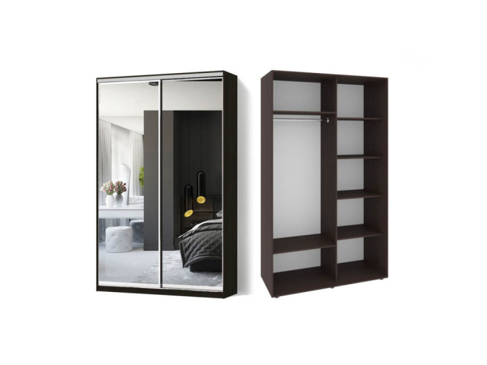 Шкаф - купе Luxe Studio Классик - 1 двухдверный 110x200x60 см - Зеркало