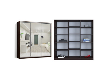 Шкаф - купе Luxe Studio Классик - 3 трехдверный 230x200x60 см - Зеркало