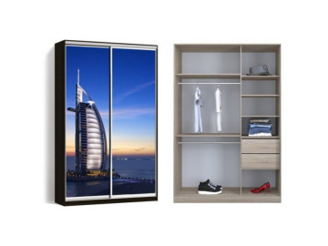 Шкаф - купе Luxe Studio Классик - 4 двухдверный 200x210x45 см - Фотопечать