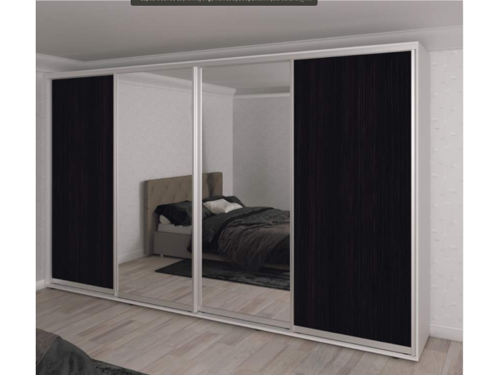 Шкаф - купе Luxe Studio Классик - 1 четырехдверный 360x230x45 см - ЛДСП