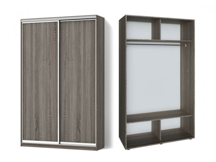 Шкаф - купе Luxe Studio Классик - 2 двухдверный 180x200x60 см - ЛДСП