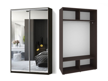 Шкаф - купе Luxe Studio Классик - 2 двухдверный 180x230x45 см - Зеркало