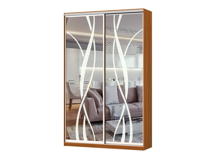 Шкаф - купе Luxe Studio Классик - 4 двухдверный 120x240x60 см - Пескоструй