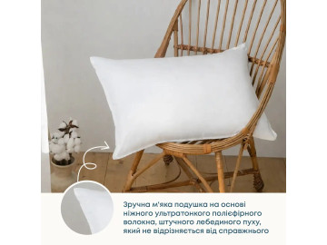 Подушка FRIENDLY TEP ЛЕБЕДИНИЙ ПУХ Тик 70x70