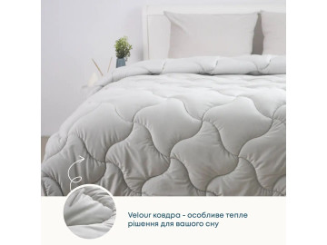 Одеяло TEP VELOUR Светло-серая 180x210