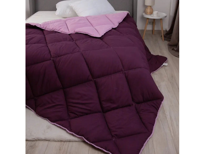 Ковдра TEP FRIENDLY ALASKA Бордова комбінована 150x205
