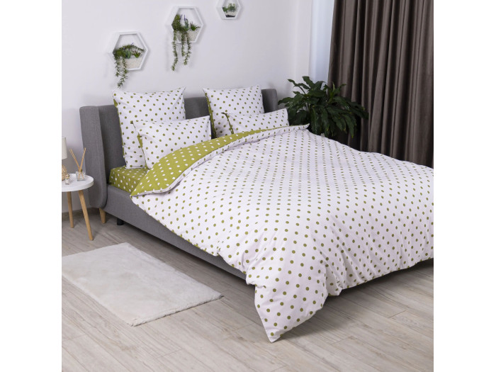 Комплект постельного белья TEP Olive Dots 70x70 полуторное