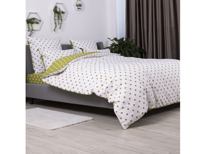 Комплект постельного белья TEP Olive Dots 70x70 полуторное