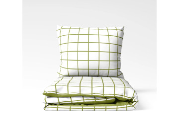 Комплект постільної білизни TEP Olive Check 70x70 полуторна
