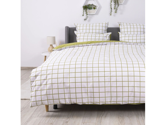 Комплект постільної білизни TEP Olive Check 70x70 полуторна