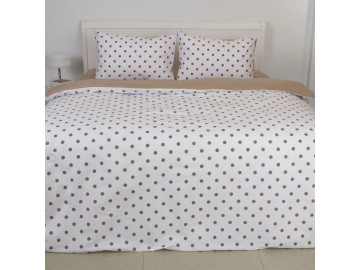 Комплект постільної білизни TEP Happy Sleep Chocolate Dots двоспальна