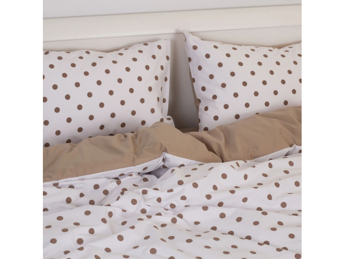 Комплект постільної білизни TEP Happy Sleep Chocolate Dots двоспальна