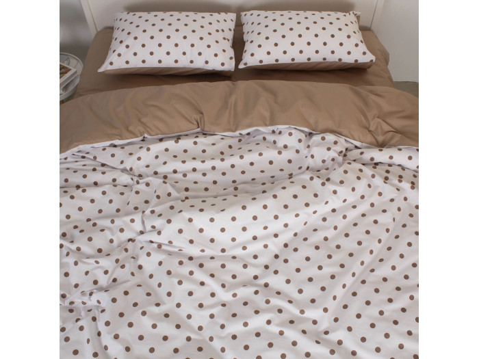 Комплект постільної білизни TEP Happy Sleep Chocolate Dots двоспальна