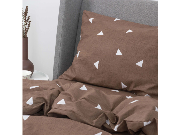 Комплект постільної білизни TEP Happy Sleep Choco Triangles двоспальна
