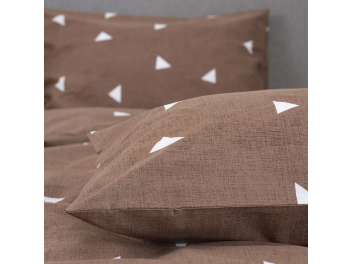 Комплект постільної білизни TEP Happy Sleep Choco Triangles двоспальна