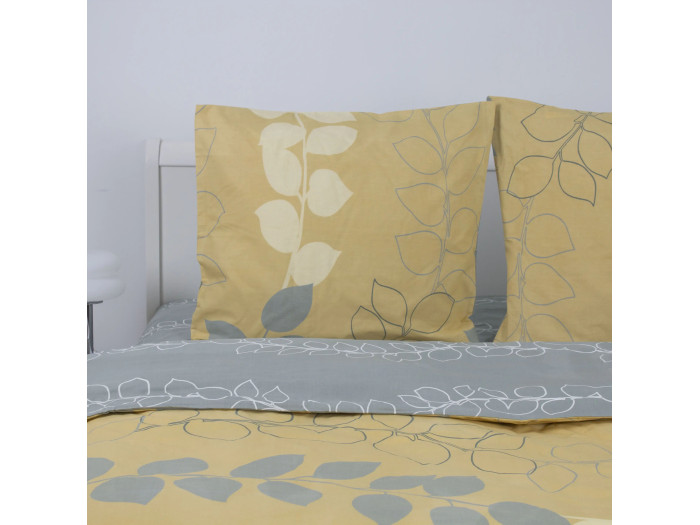 Комплект постільної білизни TEP Soft dreams Grey Leaf євро