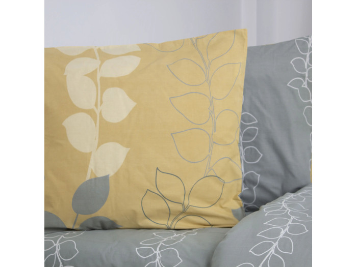 Комплект постільної білизни TEP Soft dreams Grey Leaf євро