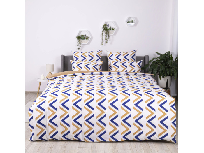 Постільна білизна TEP Soft dreams Geometry Pasion 70x70 полуторна