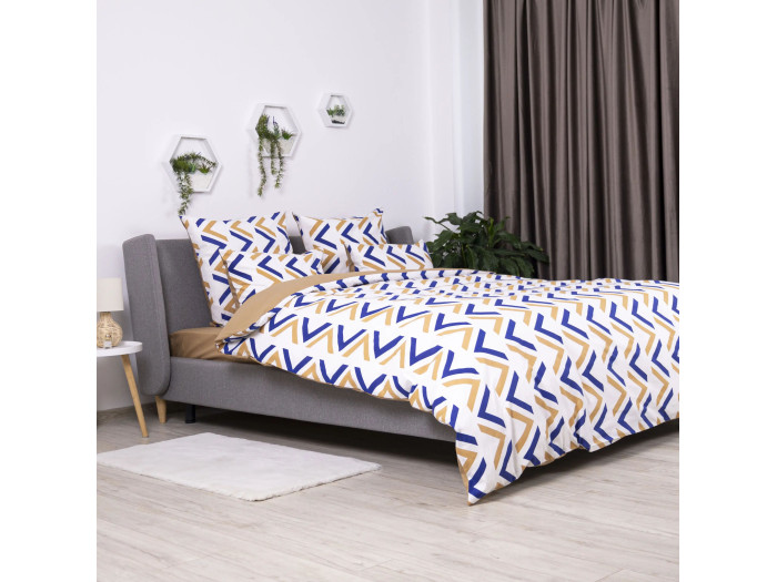 Постільна білизна TEP Soft dreams Geometry Pasion 70x70 полуторна