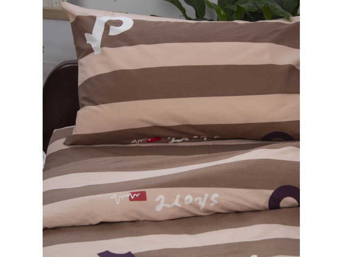 Постільна білизна TEP Soft dreams Line Brown 50x70 підліткова