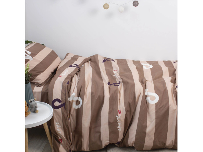 Постільна білизна TEP Soft dreams Line Brown 50x70 підліткова