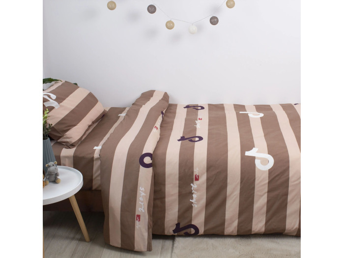 Постільна білизна TEP Soft dreams Line Brown 50x70 підліткова