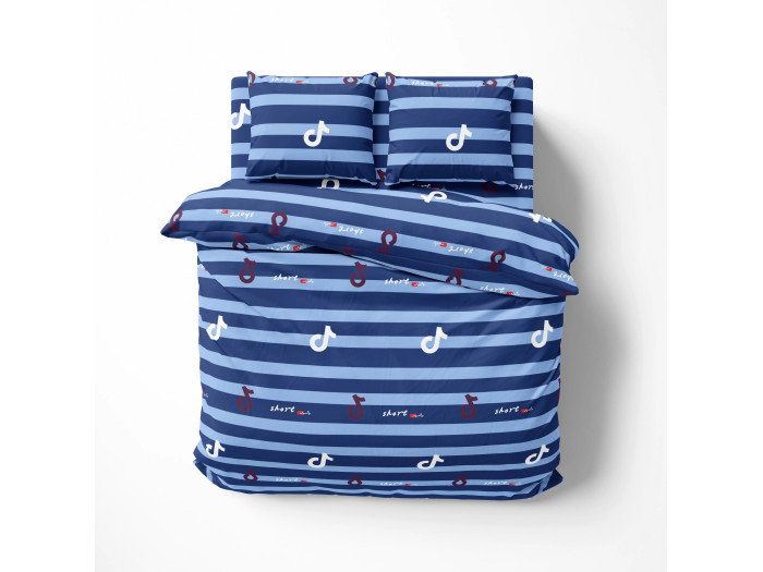 Постільна білизна TEP Soft dreams Line Blue 70x70 євро
