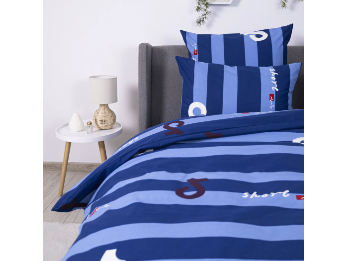 Постільна білизна TEP Soft dreams Line Blue 70x70 євро