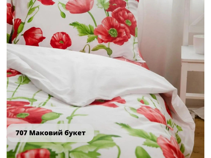 Постільна білизна TEP RANFORCE Маковий букет двоспальна