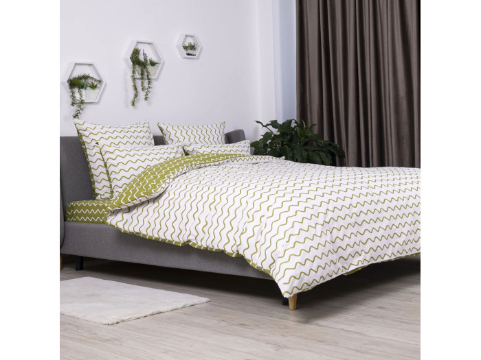Комплект постільної білизни TEP Happy Sleep Olive Dream 50x70 євро