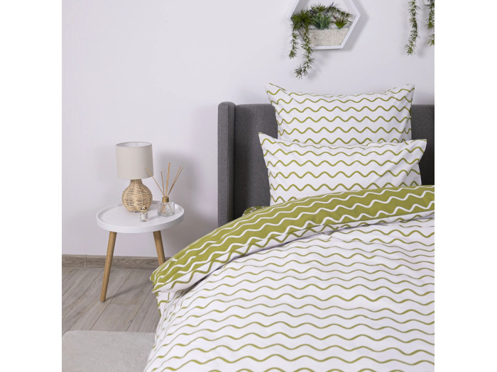 Комплект постільної білизни TEP Happy Sleep Olive Dream 50x70 євро