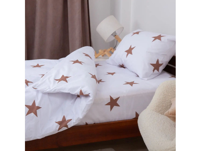 Постельное белье TEP Soft dreams Звезды (какао) 50x70 подростковая